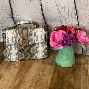 Just Fab Snake skin satchel